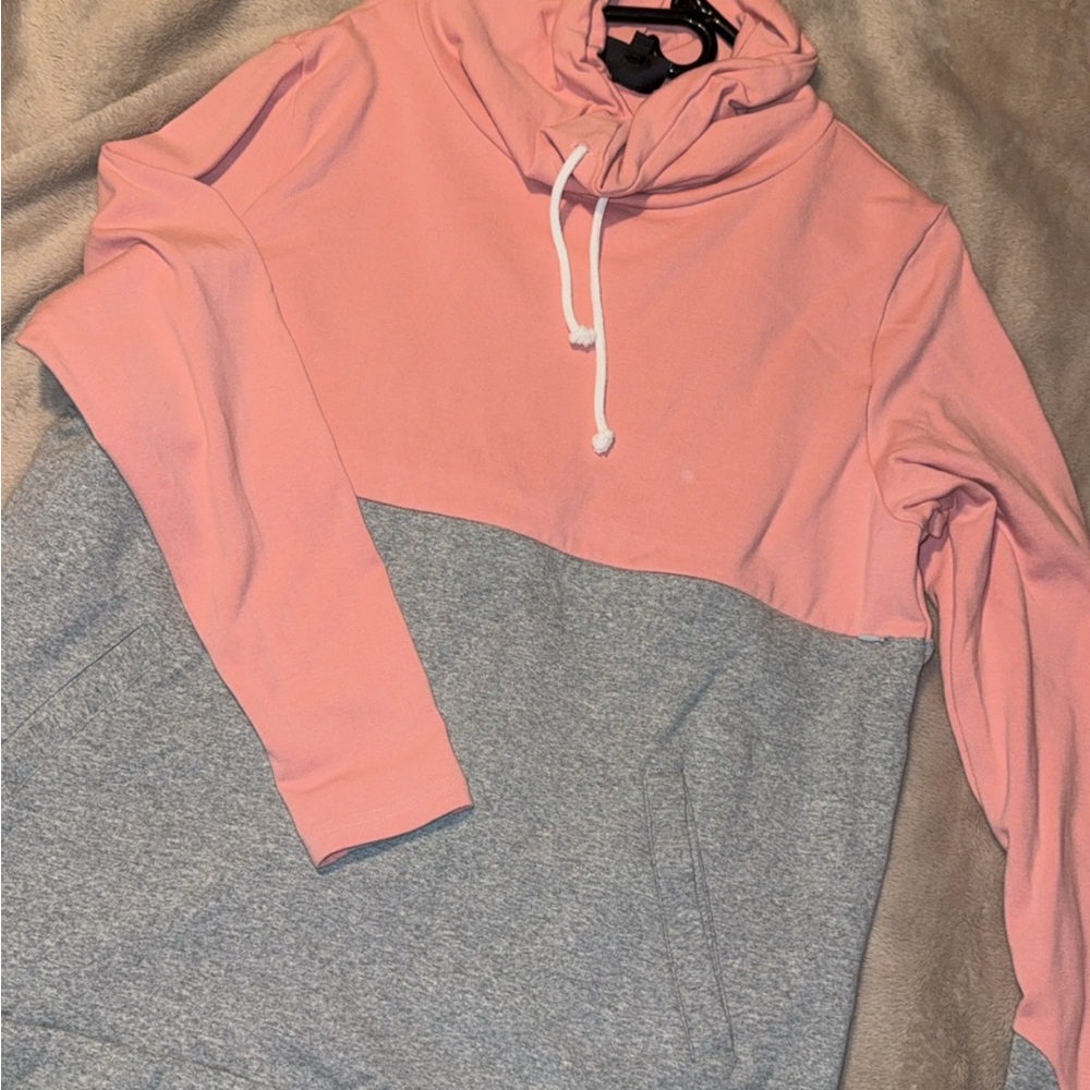 Nursing Queen Pink and Gray Sweater